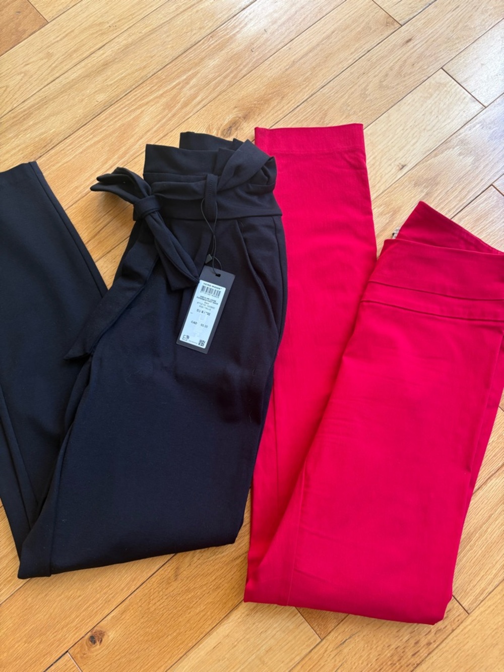 Paperbag waist Pants Vero moda & Red work skinny pants - 2pc Set